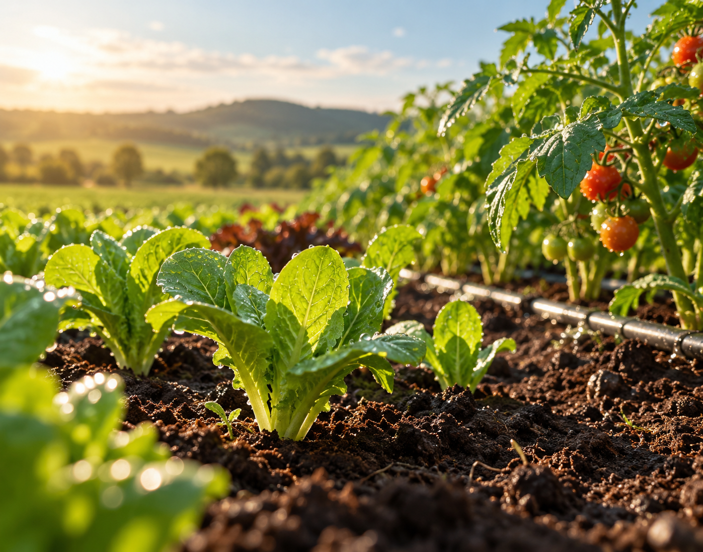 Soil and a seedling